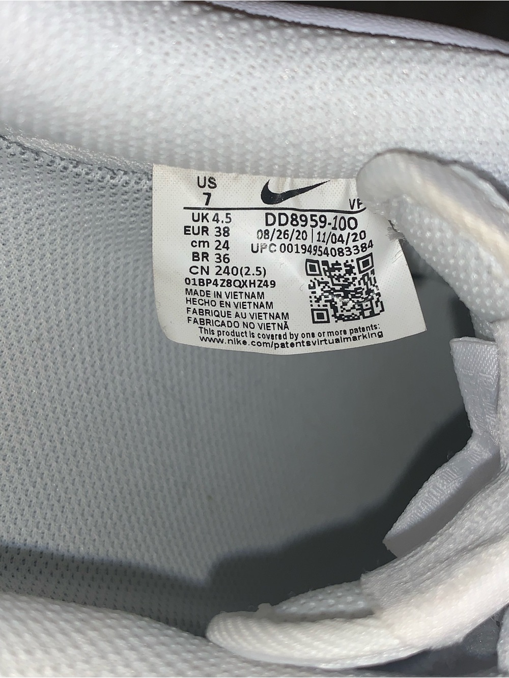 Nike WMNS Air Force 1 '07 White - Picture 10 of 10